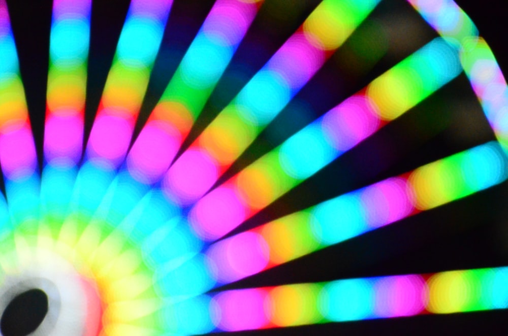 Luces LED multicolor con efecto bokeh