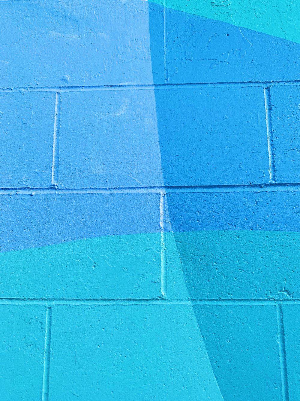 mur bleu