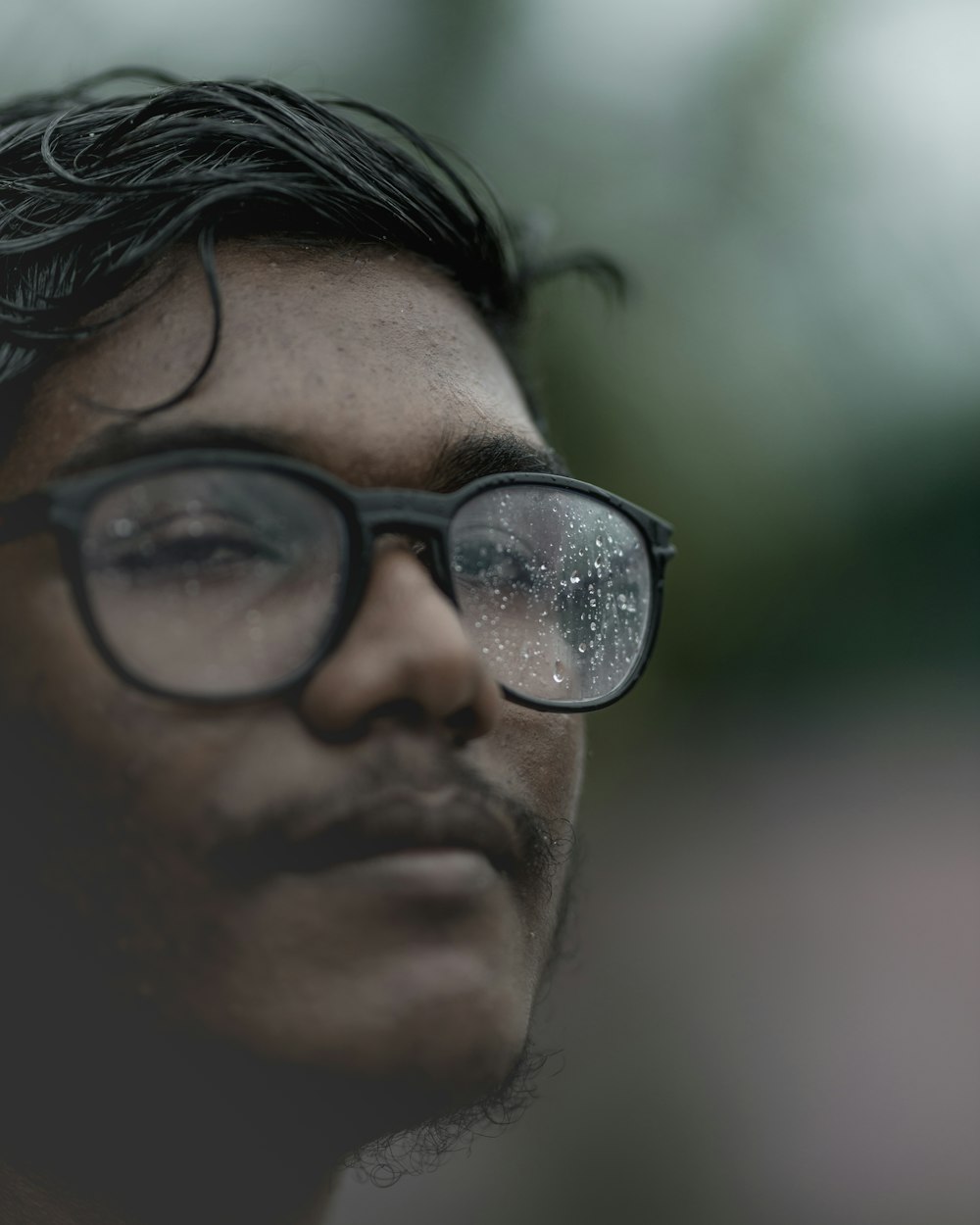 man wearing eyeglasses