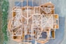 beige wooden house layout