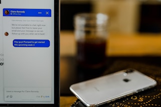 chatbot used on an iPhone