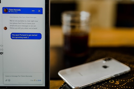 chatbot used on an iPhone