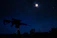 Photorealistic render of the Sentinel S2 thermal optic mounted on a hunting rifle, gleaming under soft moonlight.