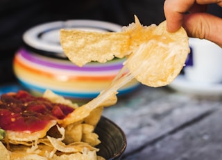 chips food on bowl