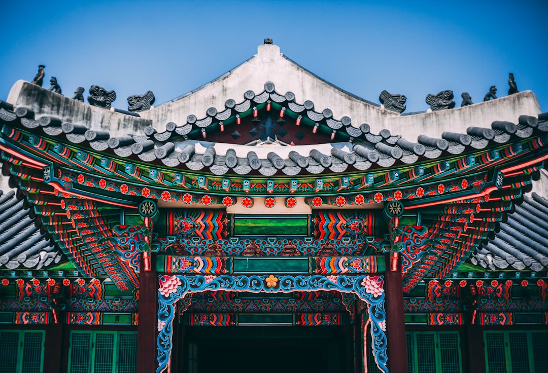 front view of temple gate