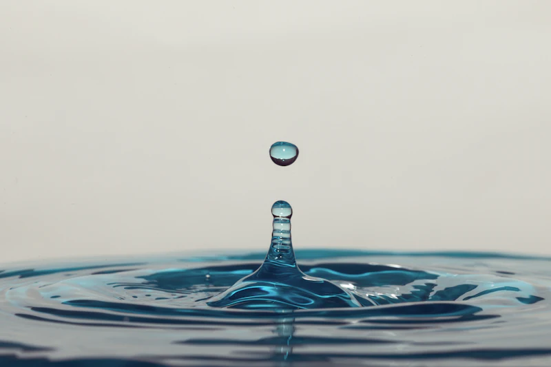 Wassertropfen-Makro