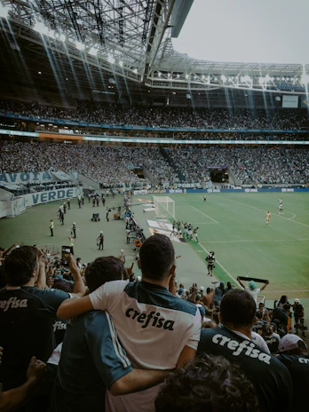 people watching soccer game