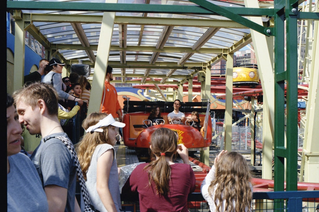 people riding on vehicle