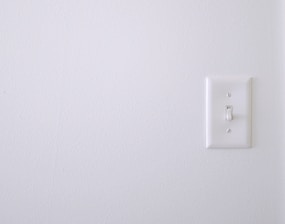 white wall switch