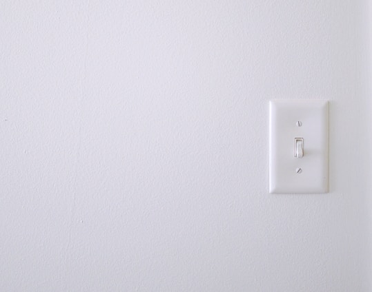 white wall switch