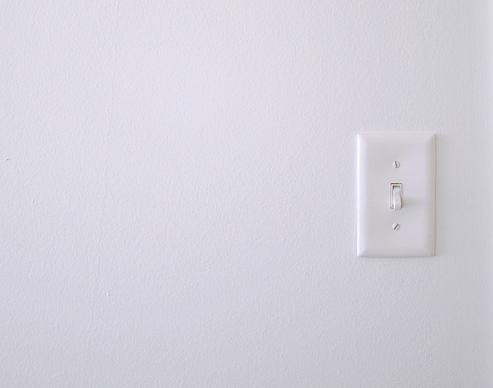 white wall switch