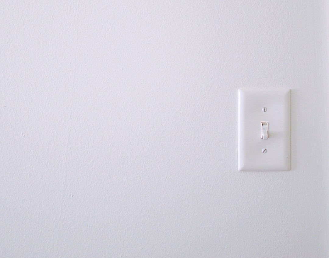 white wall switch
