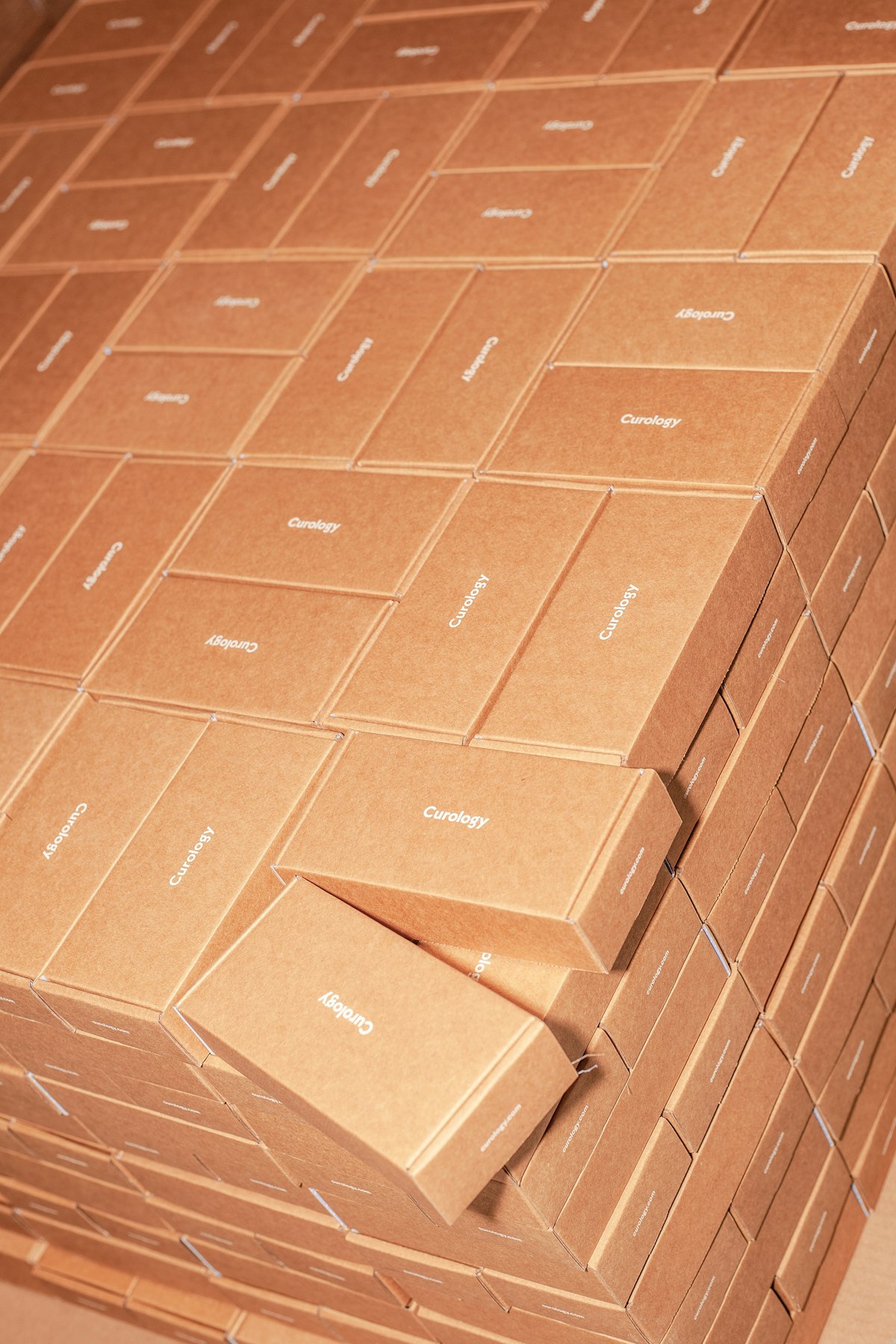 Labeled shipping box