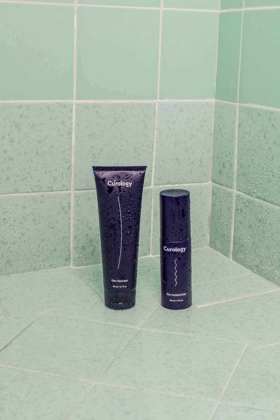 Soft skin-care textures and clear bottles