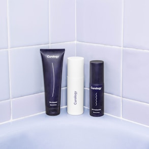 three assorted bath products