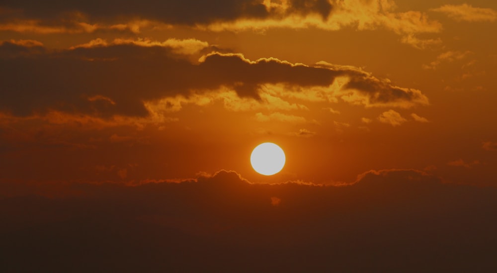 sun and clouds at golden hour