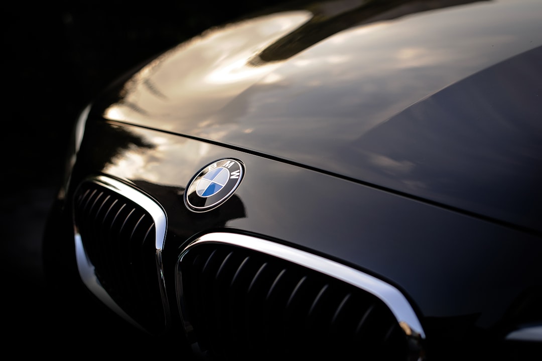 black BMW car