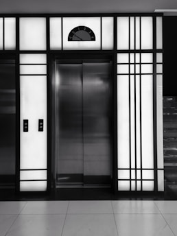 A modern elevator installed in a building.