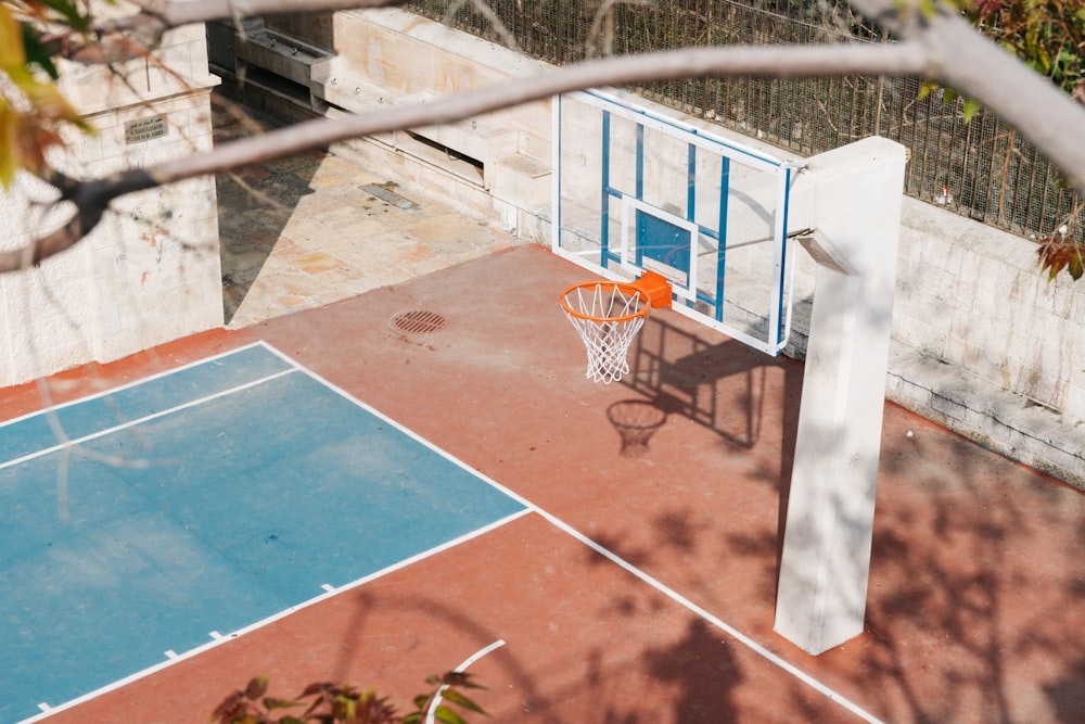 white basketball court