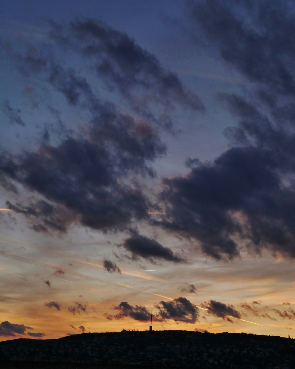 orange and grey cloud s