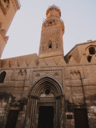 An intricate masjid building showcasing traditional Islamic architecture with detailed craftsmanship.