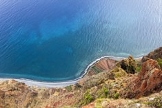 aerial photo of sea