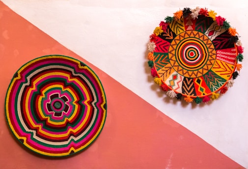 two decorative plates