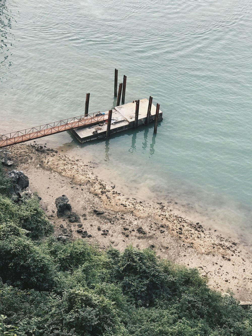 brown wooden dock during daytime