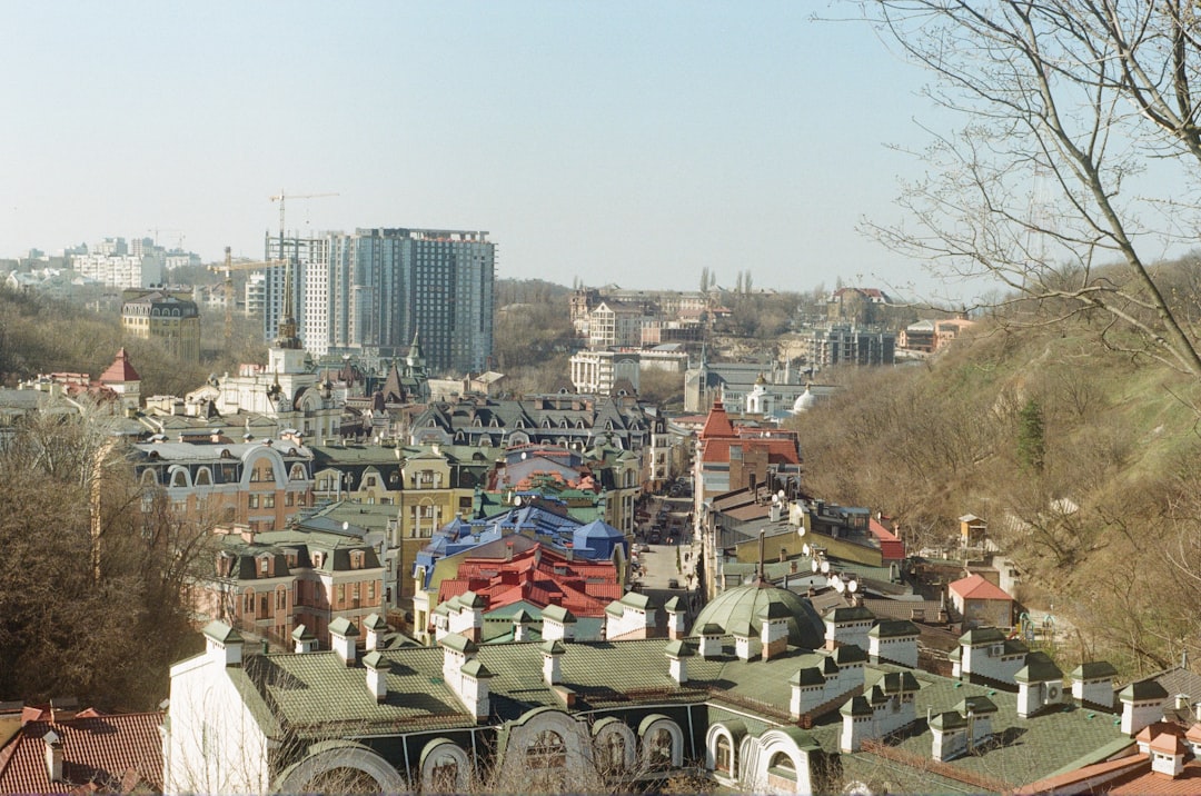 aerial photo of city building