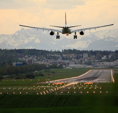 white biplane