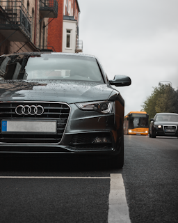 gray Audi sedan