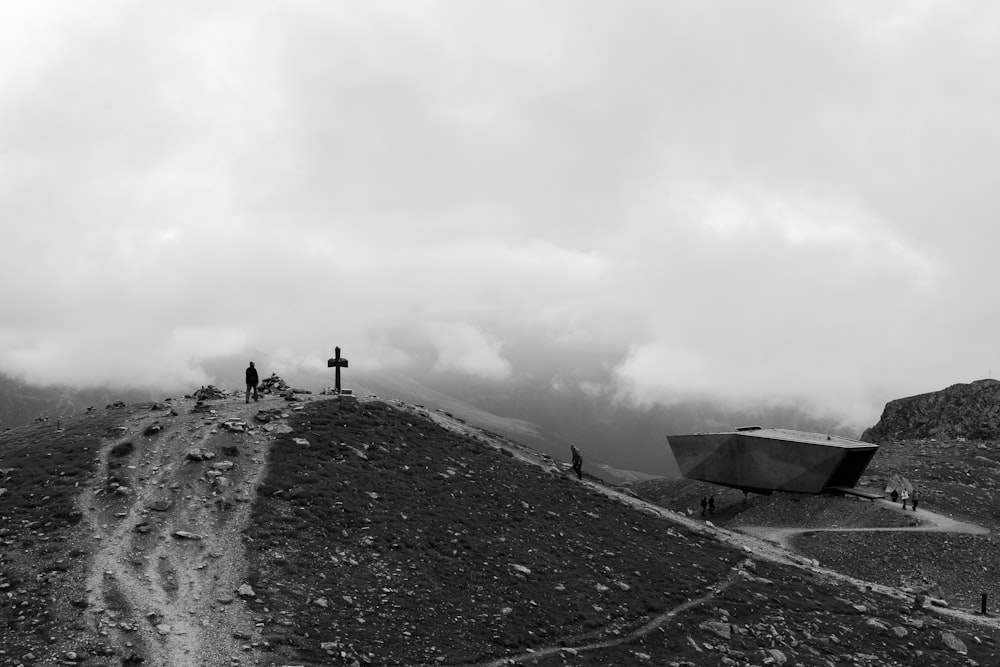 cross on hill