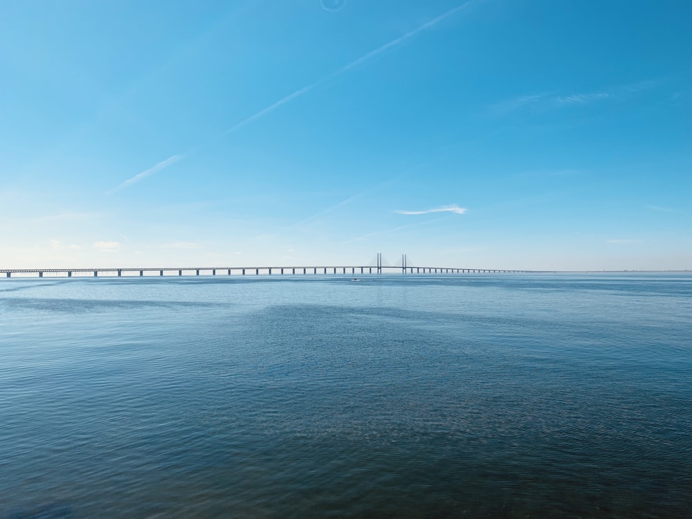 bridge near calm ocean