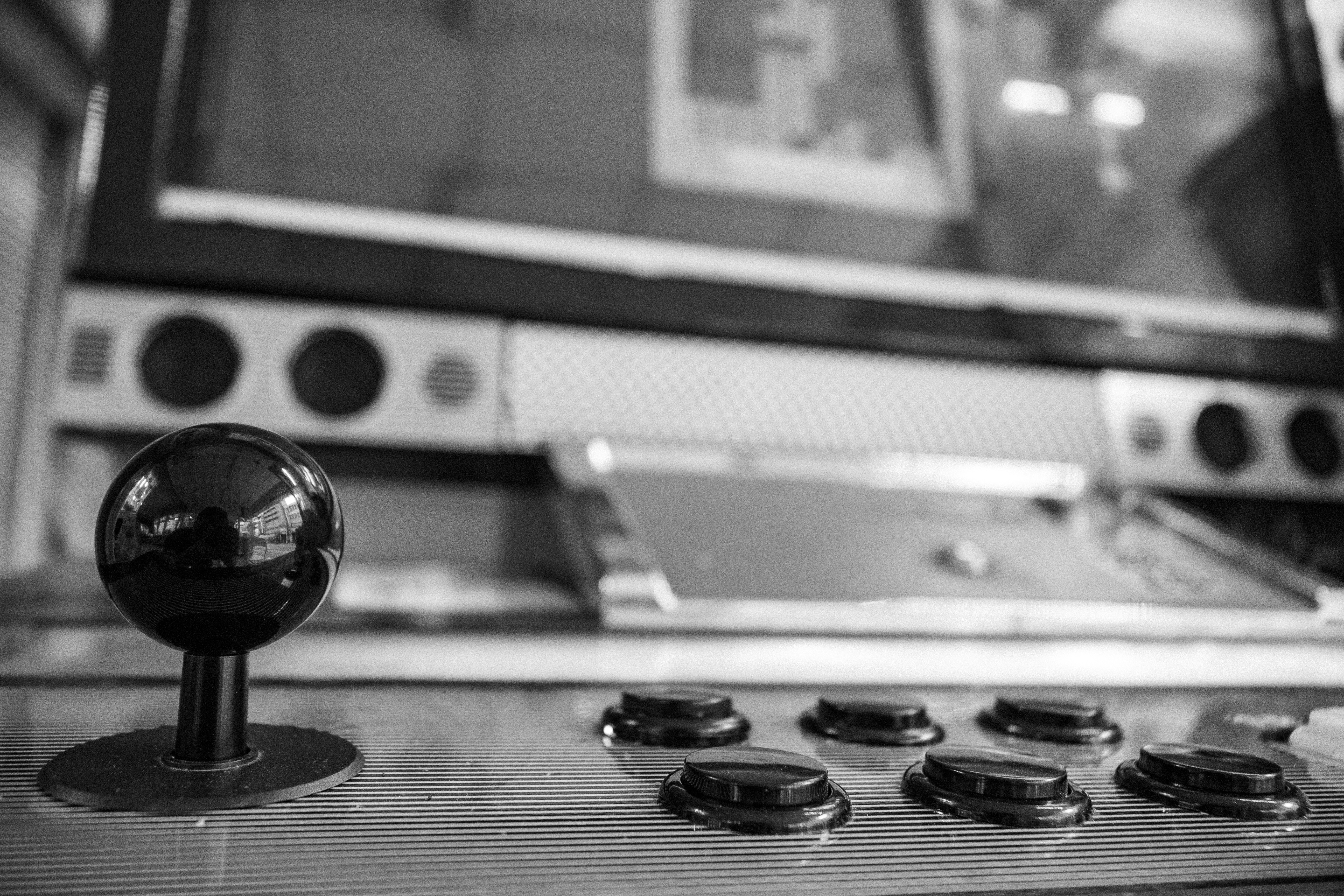 retro arcade game cabinet