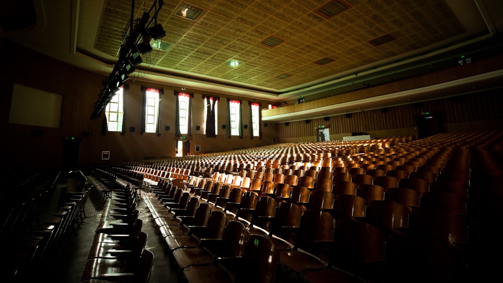 empty threater chairs