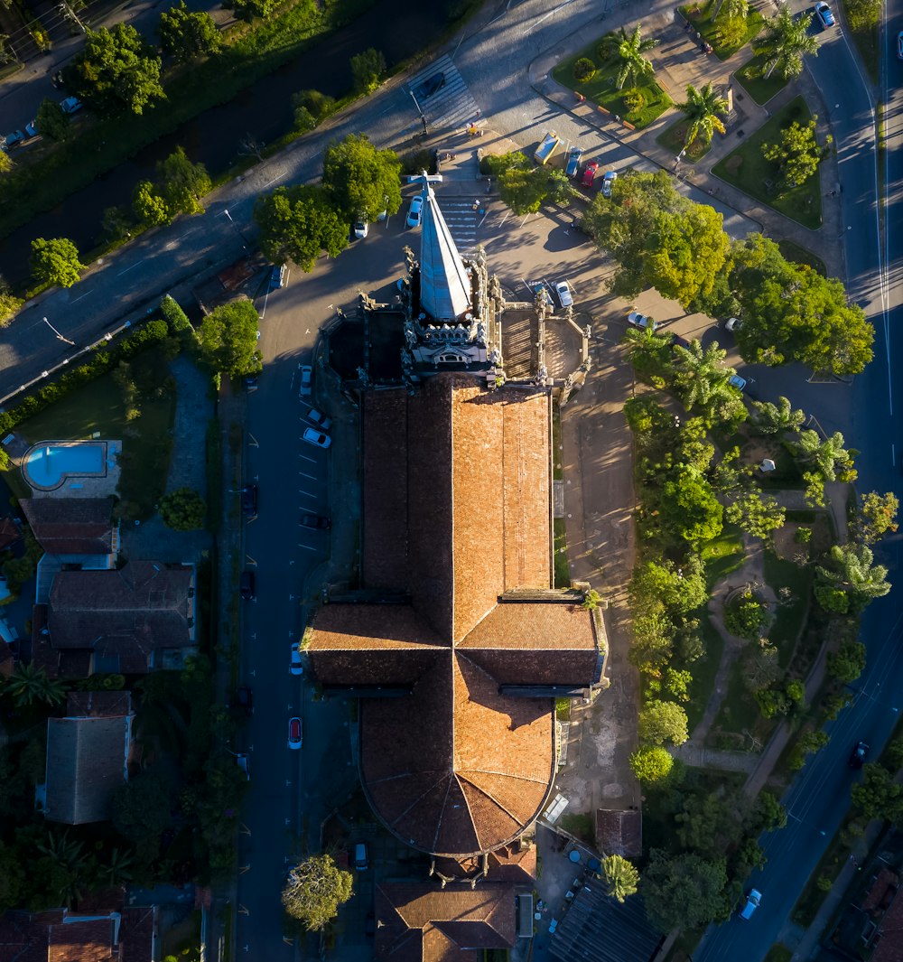 fotografia aerea di un edificio