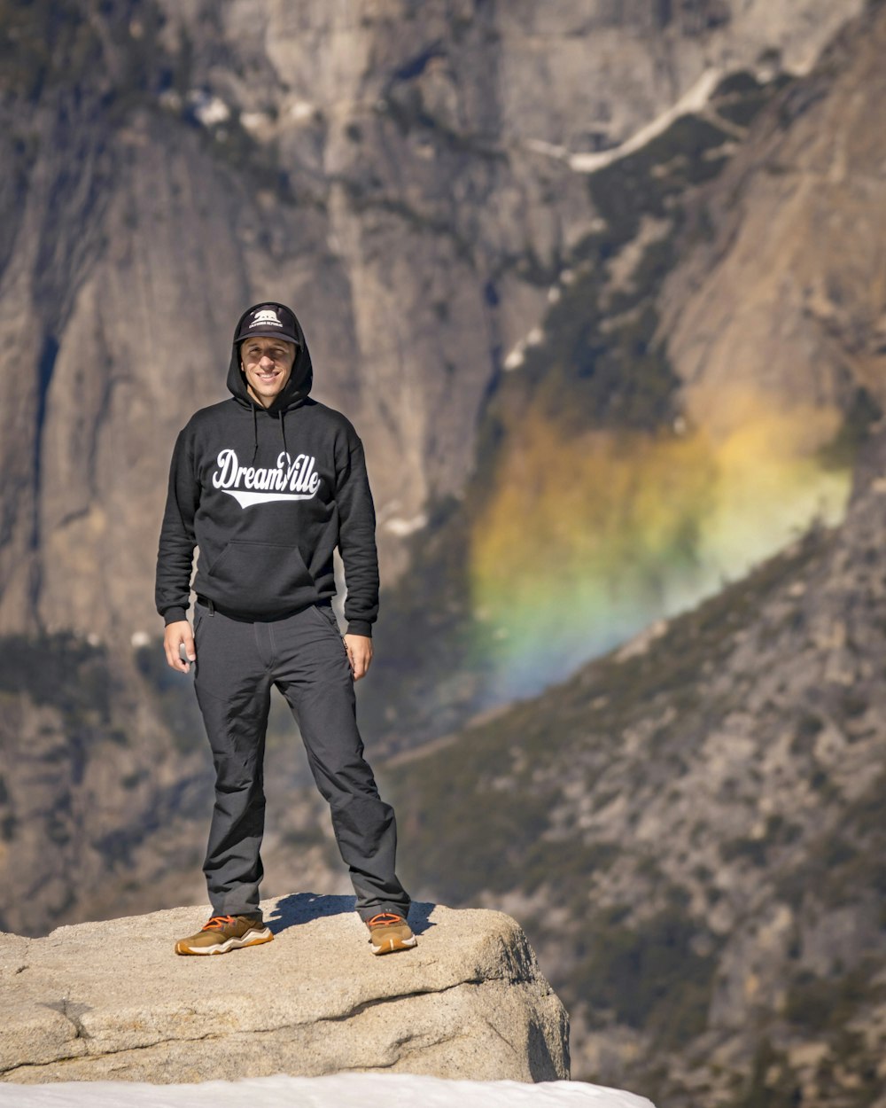 man in black hoodie