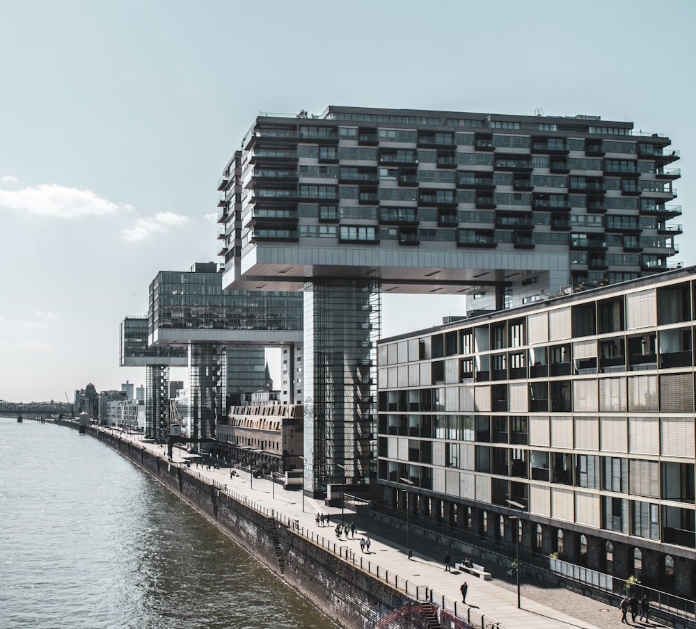 body of water near buildings