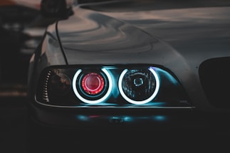 silver car