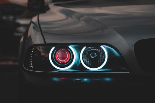 silver car