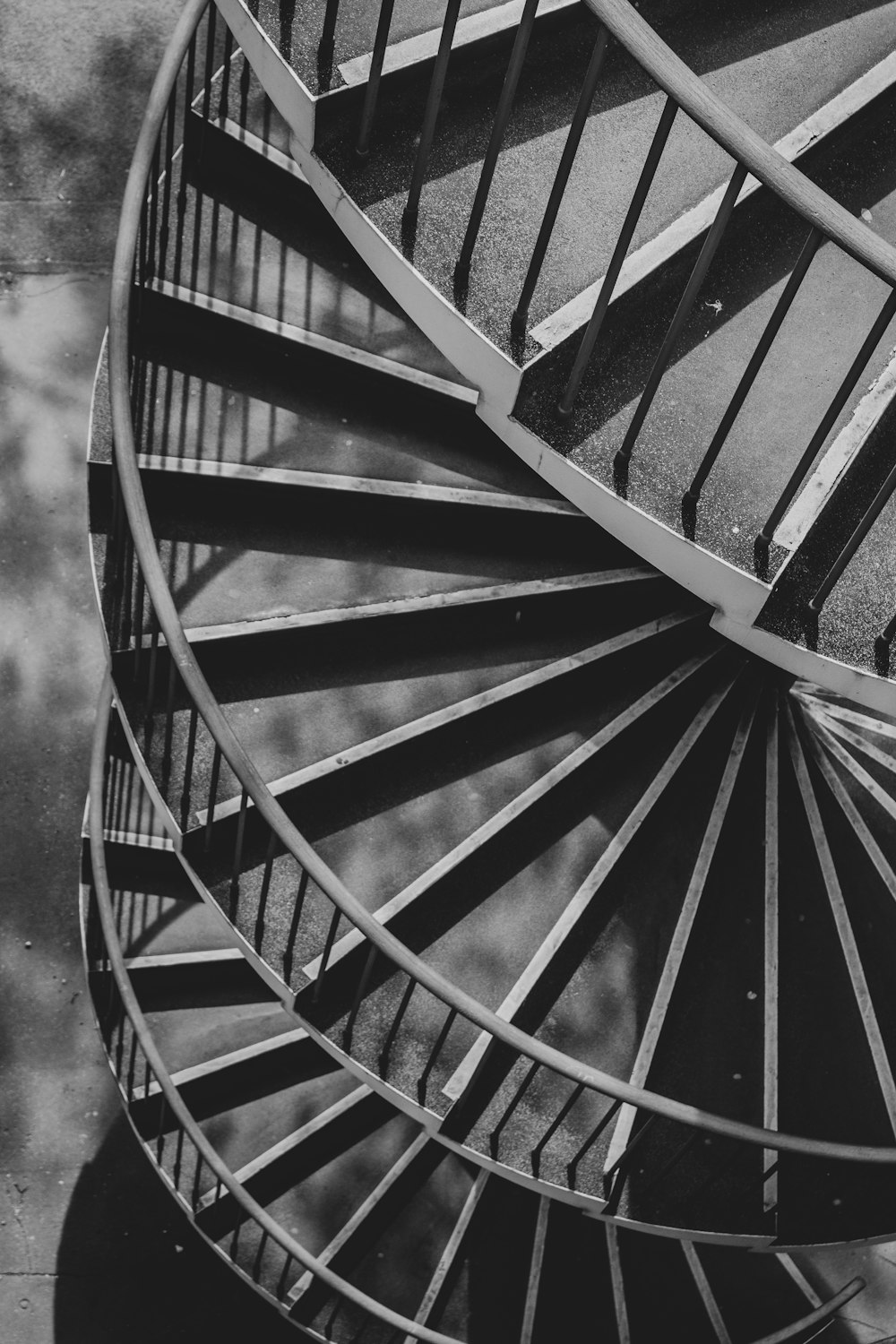 aerial photography of stairs