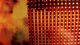 A sleek pixel LED strip illuminating a creative installation with dynamic colors.