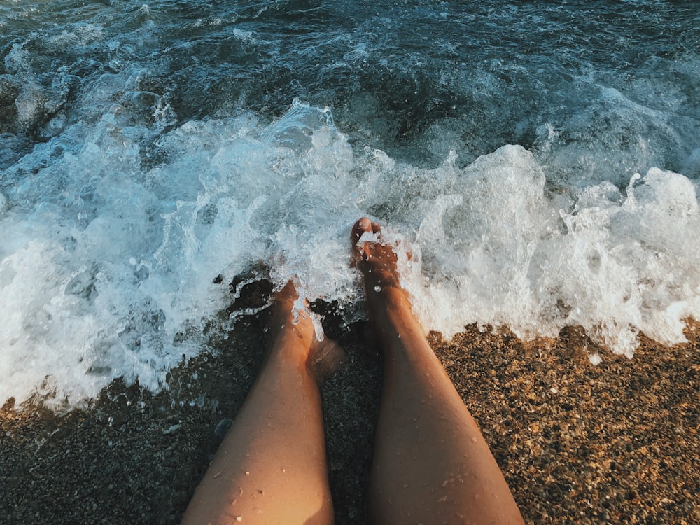 people on body of water