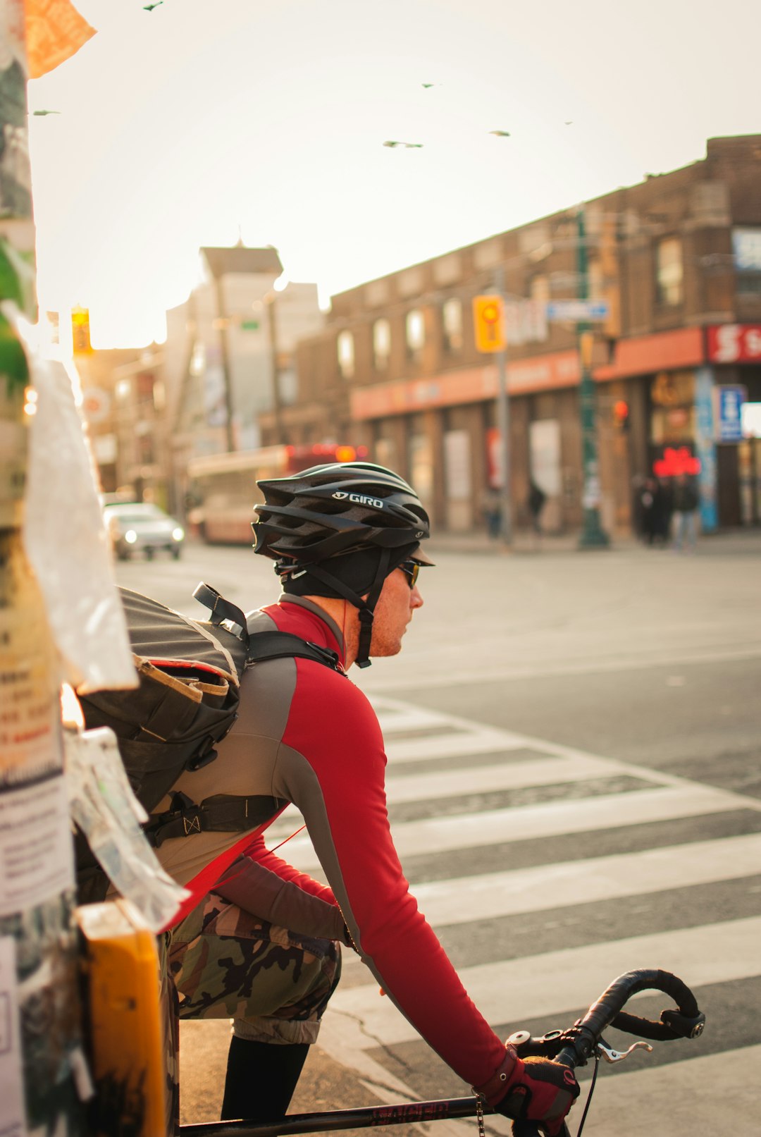 man on bicycle