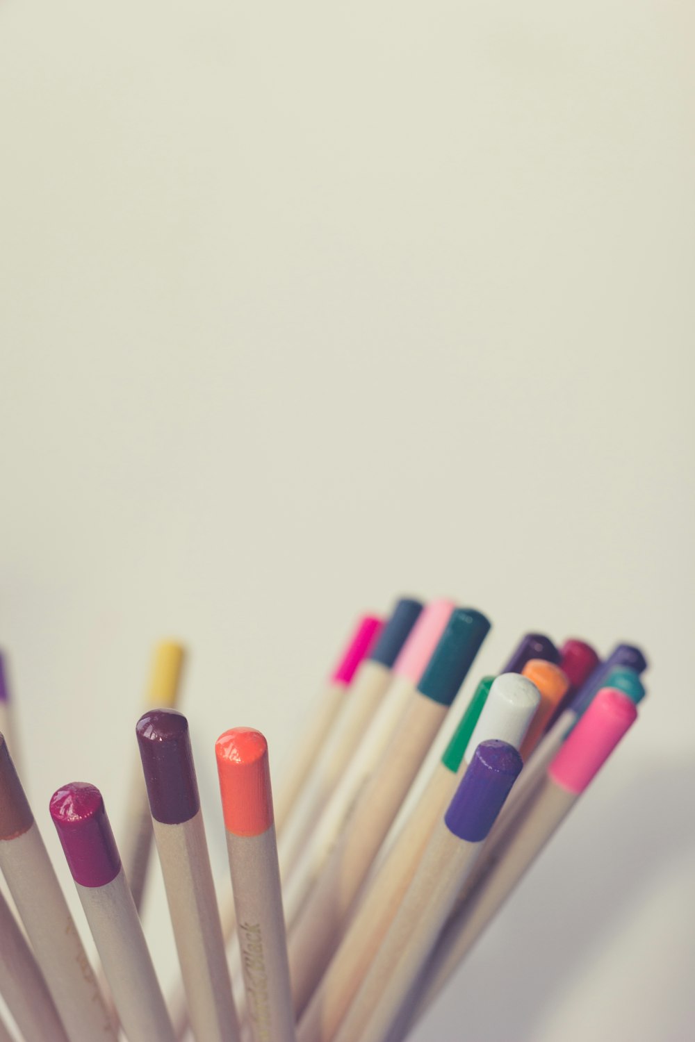 assorted-color coloring pencils