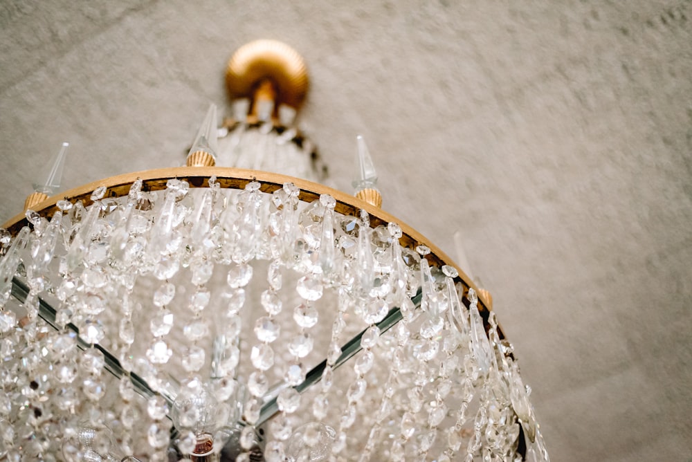 gold crystal chandelier