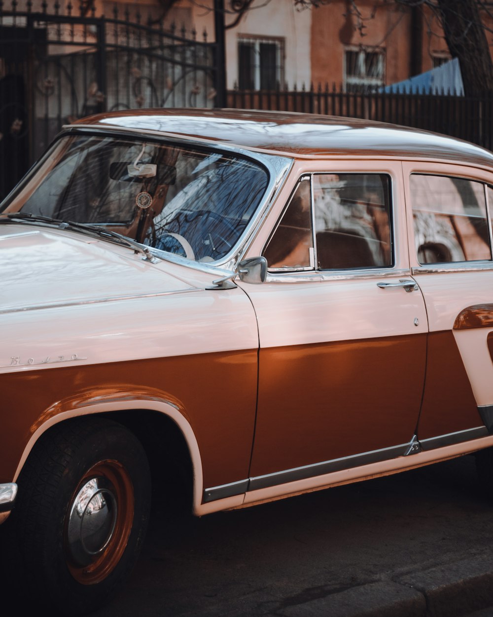 vintage white and red vehicle