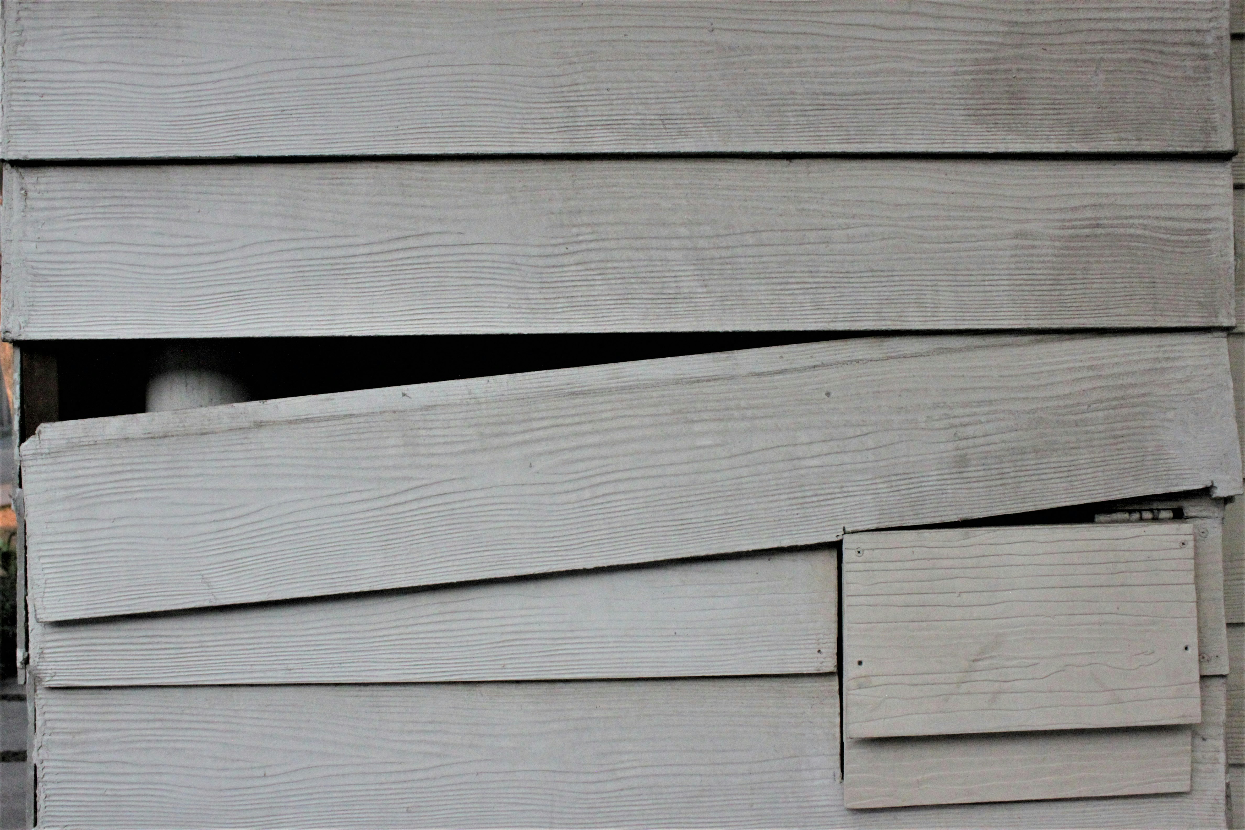 Before and after siding cleaning