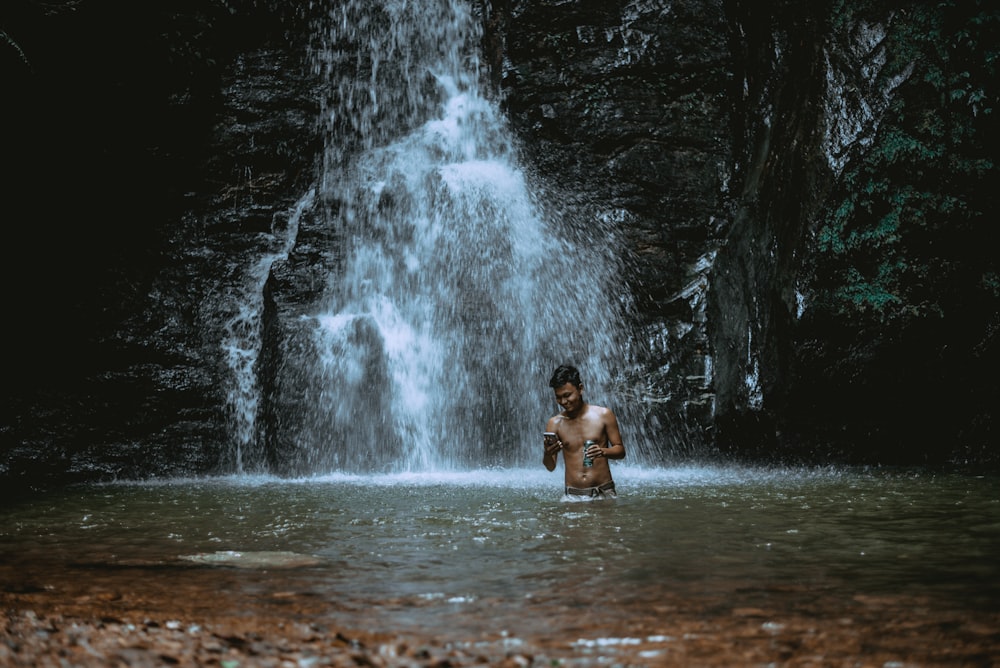 man on body of water