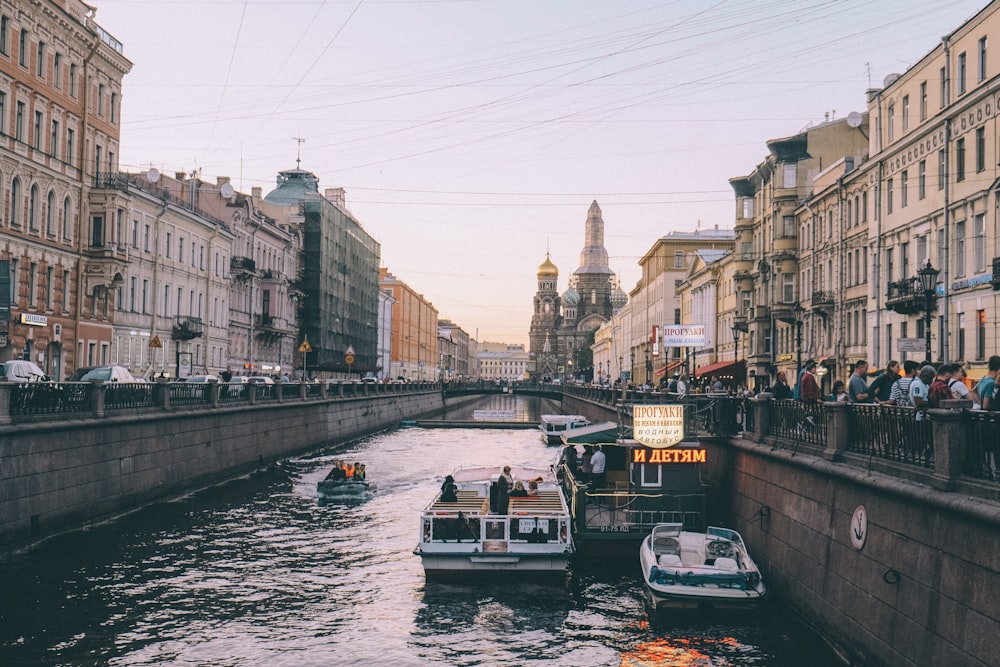 boats in canal